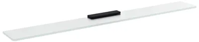 Produktbild von Sapho Glasablage 800mm, Schwarz/Milchglas