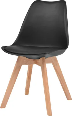 Produktbild von vidaXL Esszimmerstühle 4 Stk. Schwarz Kunststoff
