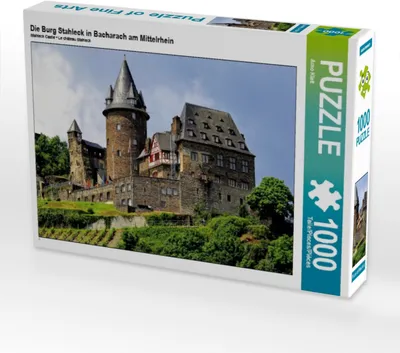 Produktbild von CALVENDO Puzzle Die Burg Stahleck in Bacharach am Mittelrhein | 1000 Teile Lege-Größe 64x48cm Foto-Puzzle für glückliche Stunden