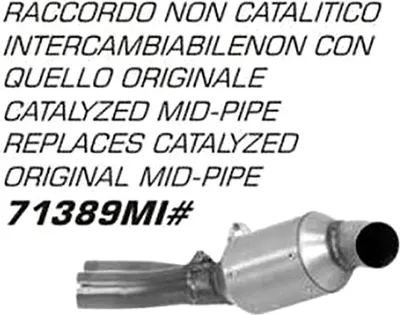 Immagine prodotto di Raccordo centrale ARROW non catalitico per Honda CB 1000 R