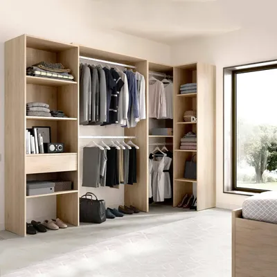 Image de Florita - Armoire Grande, 248x187h cm Chêne Brun, un Tiroir
