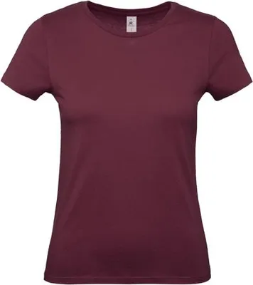 Produktbild von Damen-T-Shirt, Kurzarm - B&C #E150/W - burgundy - Größe 2XL