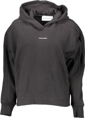 Produktbild von Schwarzer Damen-Kapuzenpullover aus Baumwolle – Langarm & Stylisch