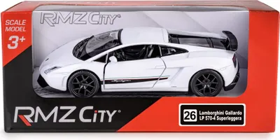 Image de RMZ City Lamborghini LP570-4 Gallardo blanche à l'échelle 1:36