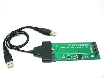 Produktbild von Sintech 18Pin zu SATA Adapter mit USB SATA Kabel, Kompatibel mit Sandisk SDSA5JK ADATA XM11 SSD von Asus UX31 UX21