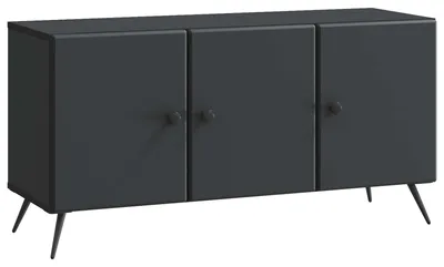 Zdjęcie produktu dla Szafka pod telewizor vidaXL, czarna, 99 x 34,5 x 50 cm, materiał drewnopochodny