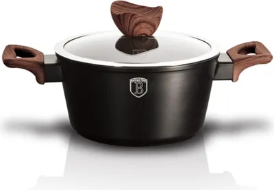 Zdjęcie produktu dla Berlinger Haus garnek z powłoką granitową 20cm 2.5l Ebony Rosewood BH1716