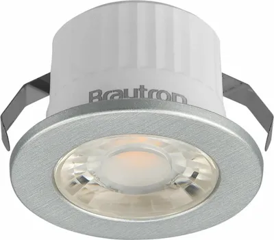 Image de Spot LED encastré Minispot 3 watts | argent | IP54 | blanc chaud (3000 K)