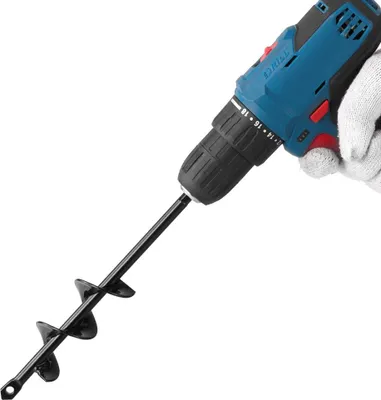 Obrázek produktu pro Půdní vrták 4x22cm - Zahradní kolík - Půdní vrták pro vrtačku - Zahradní vrták