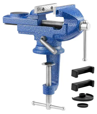Immagine prodotto di Morsa VEVOR, 7,62 cm, morsa da banco con base girevole a 360°, morsa da banco da lavoro, struttura in ghisa, per la lavorazione del legno, la foratura dei metalli, l'incisione, la molatura, la saldatura e il taglio
