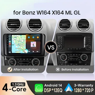 Image de Lecteur multimédia – Autoradio intelligent – Écran tactile IPS de 9 pouces – CarPlay sans fil – 4 Go de RAM, 64 Go de stockage