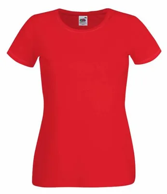 Produktbild von Damen-T-Shirt, Kurzarm - FOL CREW NECK T/W - red - Größe XL