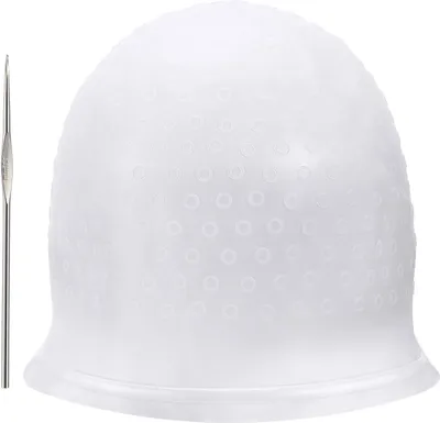 Produktbild von Silikon Strähnenhaube, Strähnchenhaube mit Nadel, Highlight Cap zum Färben von Highlighting Hair