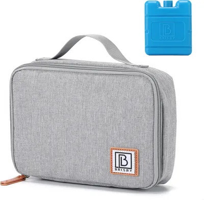Produktbild von Brisby 4-lagige Kühltasche – Lunchtasche 2,5 Liter – hellgrau