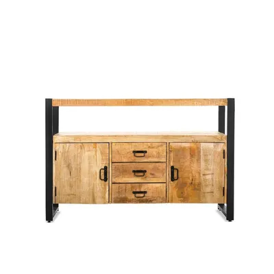 Produktbild von Sideboard Britt mit Schubladen und Türen 135cm - Hellbraun