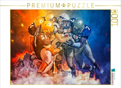 Produktbild von CALVENDO Puzzle American Football | 1000 Teile Lege-Größe 64x48cm Foto-Puzzle für glückliche Stunden