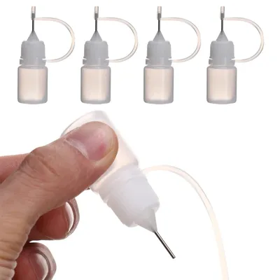 Präzisions-Nadelspitzenflaschen 4er-Pack 5 ml Kunststoff