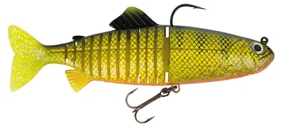 Produktbild von Fox Rage Replicant Jointed - Swimbait Wobbler, Farbe:UV Natural Perch, Länge / Gewicht:23cm - 130g