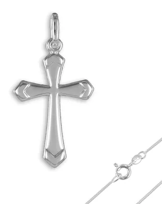 Produktbild von Kreuz mit Kette: Anhänger Halskette Silber