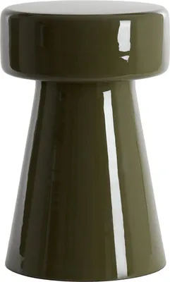 Produktbild von Light & Living Beistelltisch Dakwa glänzend dunkel olivgrün - Ø30x47 cm