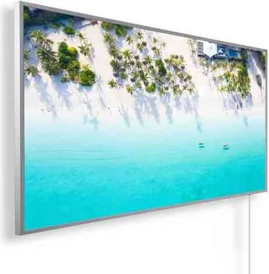Produktbild von KÖNIGHAUS Panorama Infrarotheizung 1200W - Traumstrand 1 mit Smart-Thermostat und App