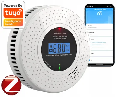 Produktbild von Rauch- und Kohlenmonoxidmelder 2 in 1, TUYA ZIGBEE-