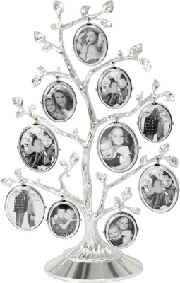Produktbild von Zilverstad Fotorahmen Stammbaum Fotobaum für 10 Fotos, glänzend  270x175x60mm, 7703231