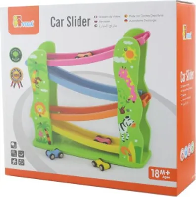 Produktbild von Viga 59610 Rutsche mit Spielzeugautos