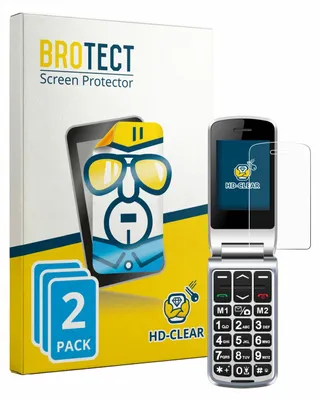 Produktbild von 2x Für Sweetlink F1PLUS Schutzfolie BROTECT Displayschutz Display Schutz Folie Klar Transparent