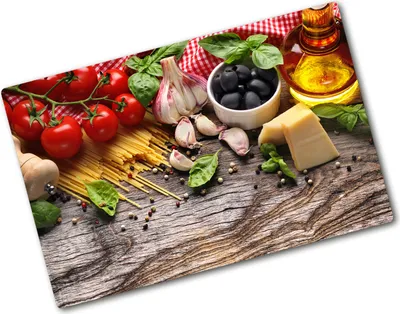 Produktbild von Tulup Glas Herdabdeckplatte - 80x52 cm - Glaskeramikkochfeld-Abdeckung Spritzschutz Glasabdeckplatte - Einteilig - Essen & Getränke - Italienisches Essen - Mehrfarbig