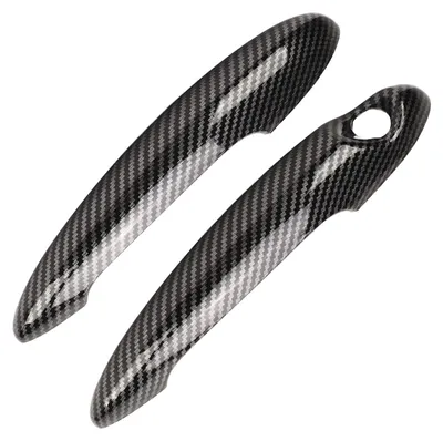 Image de Cache de poignée de porte extérieure, style fibre de carbone, pour décoration de poignée de porte extérieure, compatible avec les modèles Cooper S R50, R53, R55 et R56