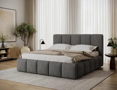 Obrázek produktu pro Čalouněná postel 160x200 DOLVERO 4 - šedá