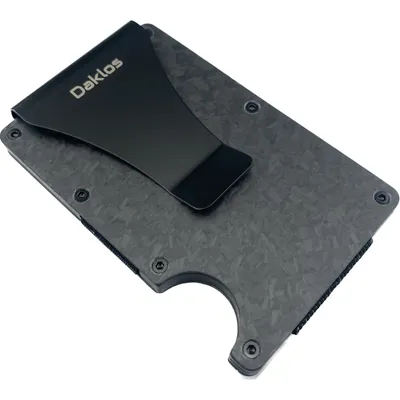 Obrázek produktu pro DAKLOS Carbon RFID karbonová mini peněženka s klipem černá Peněženka Daklos