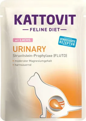 Produktbild von Kattovit - Feline Diet Pouchbeutel Urinary 24x85g  |  Lachs