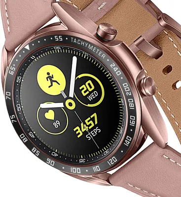 Produktbild von INF Schwarz-weiße Lünette für 41mm Galaxy Watch 3 - Edelstahl