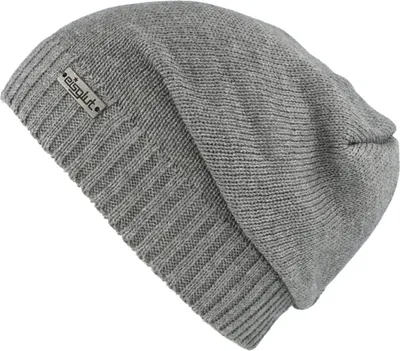 Eisglut Longbeanie Strickmütze Rocketo Cotton in grau