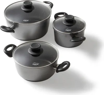 Produktbild von STONELINE® Topf-Set 6-teilig 16/20/24 | mit Deckeln