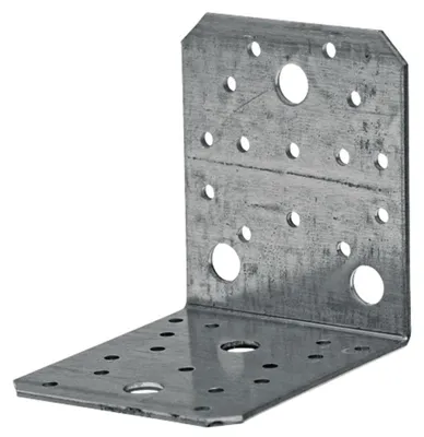 Obrázok produktu pre Oceľový montážny uholník 40x40x20mm, hrúbka 2mm, perforovaný na drevo 63144220