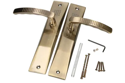 Produktbild von KOTARBAU Türdrücker Blindschild Türgriff Patin Türbeschlag Türklinke Drückergarnitur Langschild Türdrückergarnitur Innentür Außentür Handgriff