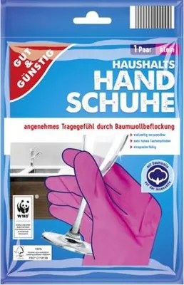 Produktbild von Gut & Günstig Einmalhandschuhe S rosa
