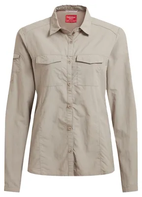 Image de Craghoppers - Chemise « Adventure III » pour femme, manches longues CG2166 (46 DE) (beige clair)