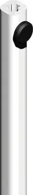 Image de Tringle alu 2500 mm CROISEE DS - blanc pur 036 - 6888