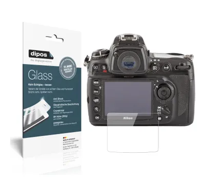 Produktbild von 2x Schutzfolie für Nikon D700 - Anti-Shock 9H Folie dipos Glass Kunststoffglas