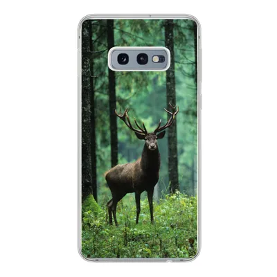 Produktbild von MuchoWow® Handyhülle Schutzhülle Hülle für Samsung Galaxy S10e Hirsche - Wald - Bäume - Tiere - Natur Silikon Softcase Handy Hülle - Handy