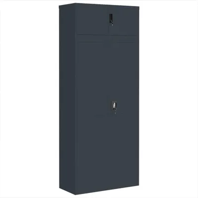 Zdjęcie produktu dla vidaXL Szafka na dokumenty antracyt 90x40x220 cm stal