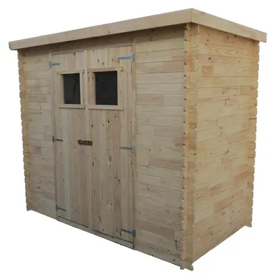 Produktbild von Gerätehaus Pöchlarn - 1,30 x 2,35 Meter aus 19mm Blockbohlen