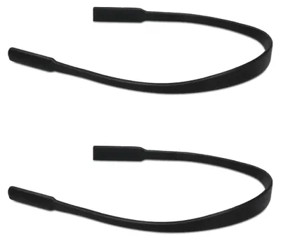Produktbild von kwmobile Antirutsch Brillenband für Brillenbügel Set - 2x Silikon Sportband für Brille - Schwarz - Länge: 21 cm