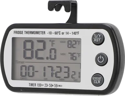 Zdjęcie produktu dla Termometr do lodówki przyssawka magnetyczna ipx4 wodoodporny wyświetlacz LCD Tomer
