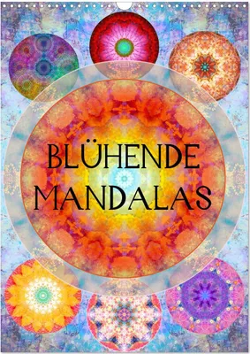 Produktbild von Blühende Mandalas (Wandkalender 2025 DIN A3 hoch), CALVENDO Monatskalender