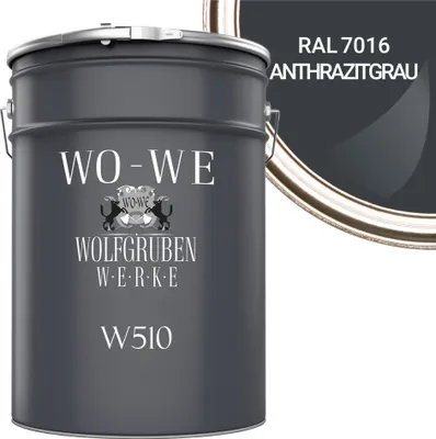 Produktbild von Dachfarbe Sockelfarbe Dachbeschichtung W510 Anthrazitgrau RAL 7016 - 10L
